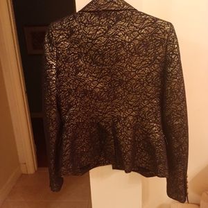 Rachel Zoe size black and gold nwt blazer